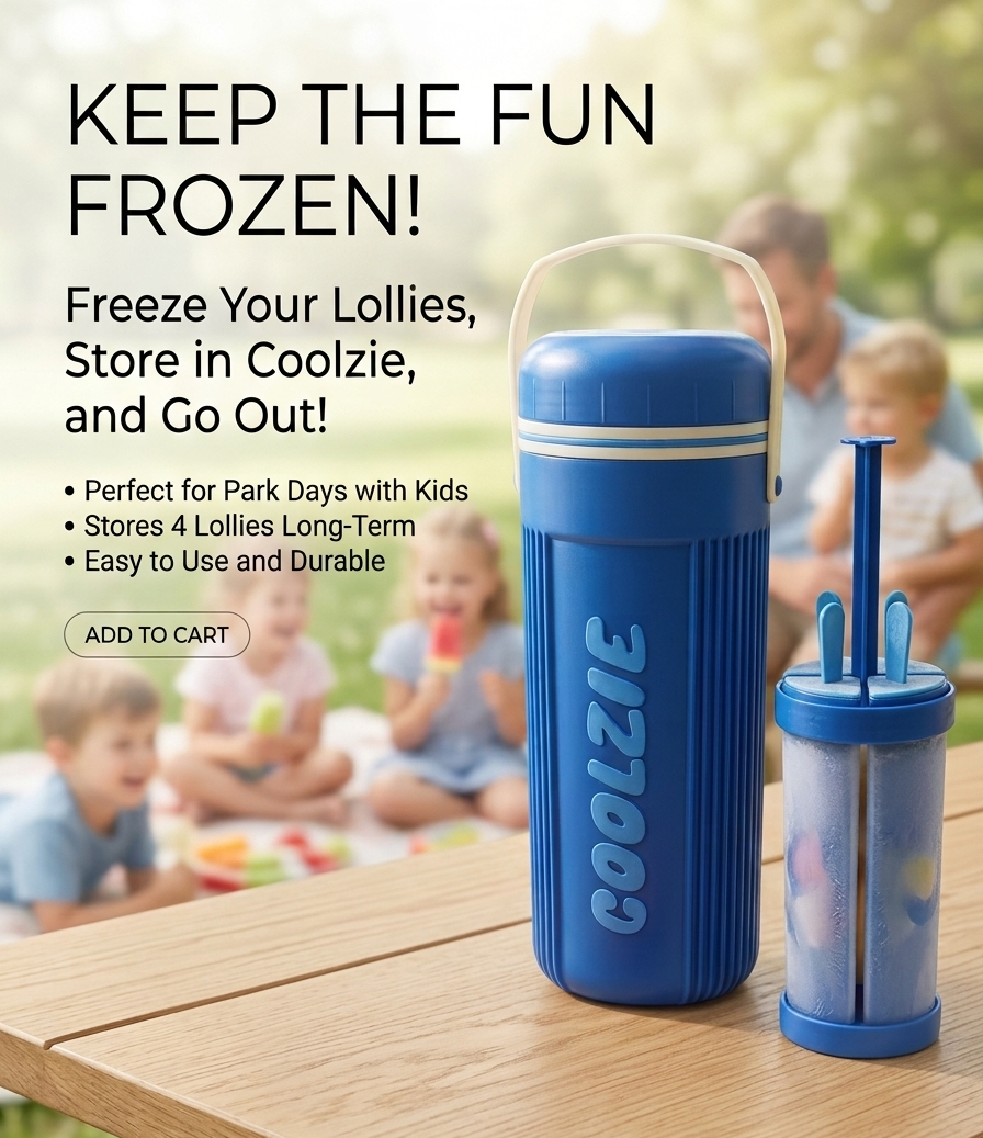 Coolzie | Insulated Bottle Protector & Ice Cream Keeper with Built-In Opener