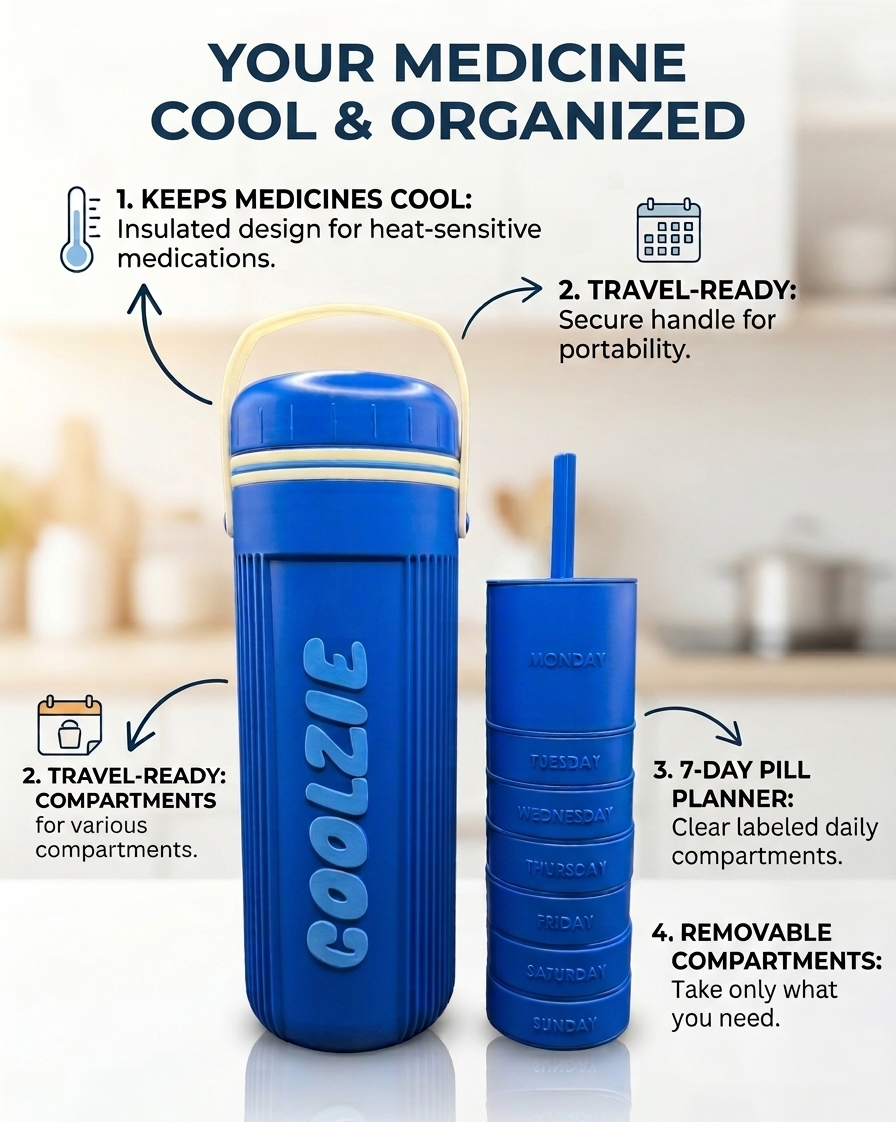 Coolzie | Insulated Bottle Protector & Ice Cream Keeper with Built-In Opener