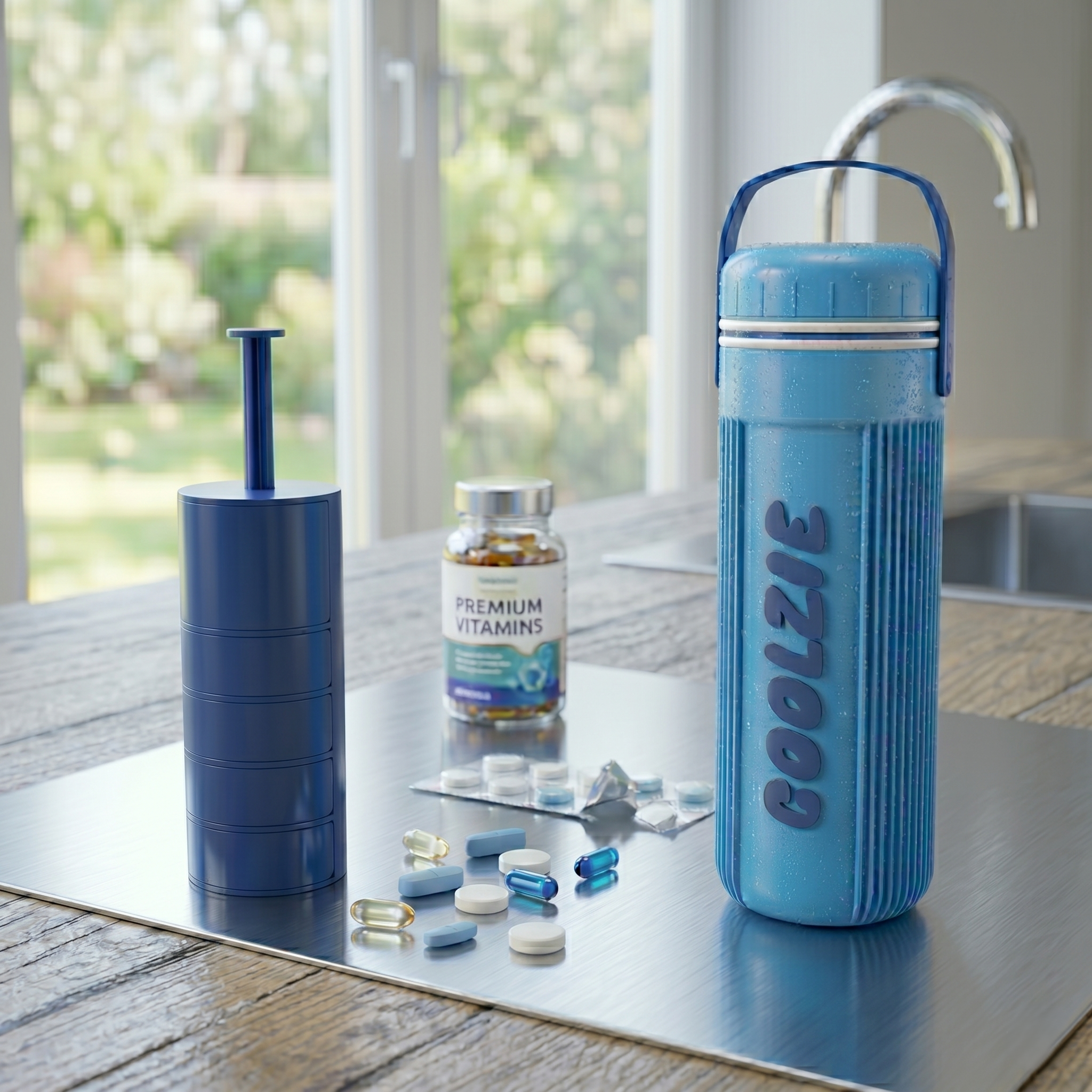 Coolzie | Insulated Bottle Protector & Ice Cream Keeper with Built-In Opener